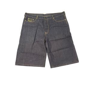 RMC Red Monkey Company x Ksohoh Bondage Raw Dark Denim Shorts Size 44